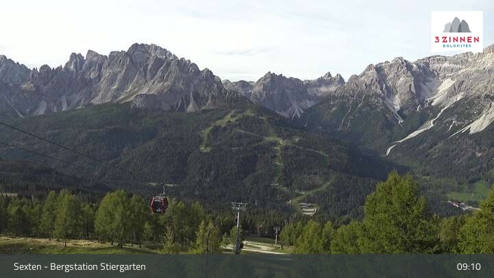 Archiv Foto Webcam Sextner Dolomiten: Stiergarten