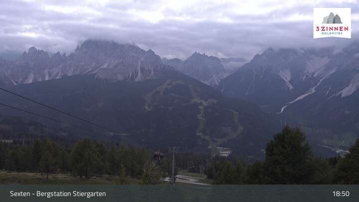 Archiv Foto Webcam Sextner Dolomiten: Stiergarten