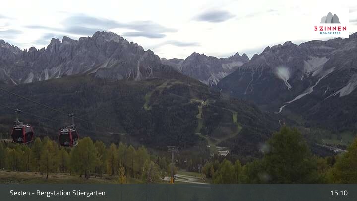 Archiv Foto Webcam Sextner Dolomiten: Stiergarten