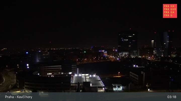 Archived image Webcam Prague - Kavčí hory
