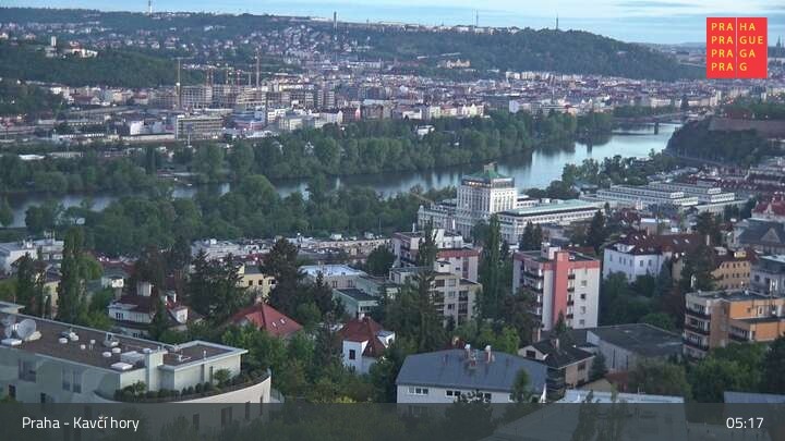 Archived image Webcam Prague - Kavčí hory