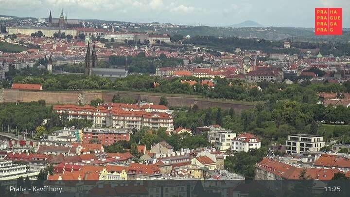 Archived image Webcam Prague - Kavčí hory