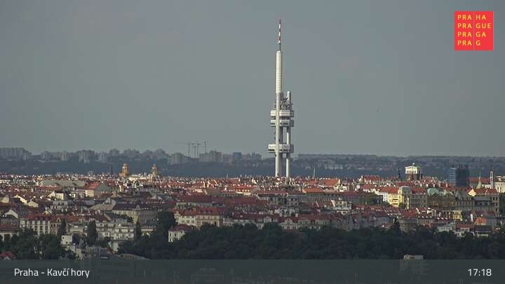 Archived image Webcam Prague - Kavčí hory