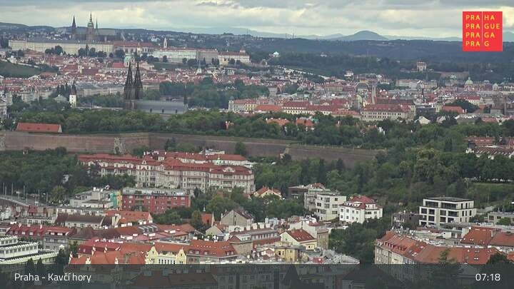 Archiv Foto Webcam in Prag am Kavčí hory