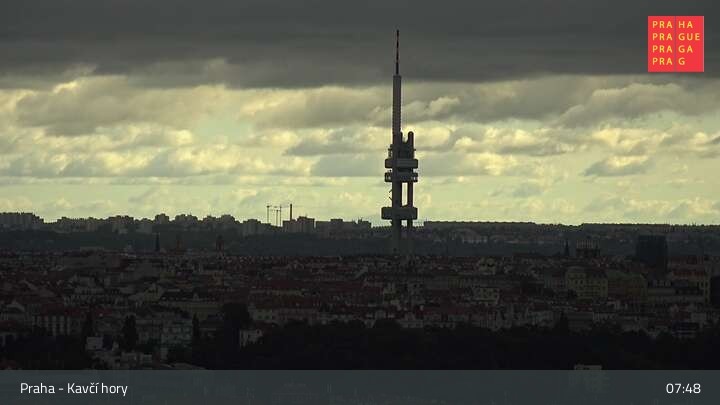 Archiv Foto Webcam in Prag am Kavčí hory