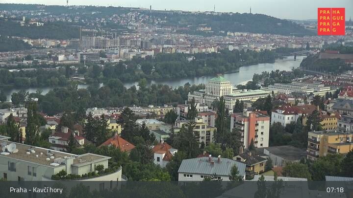 Archiv Foto Webcam in Prag am Kavčí hory