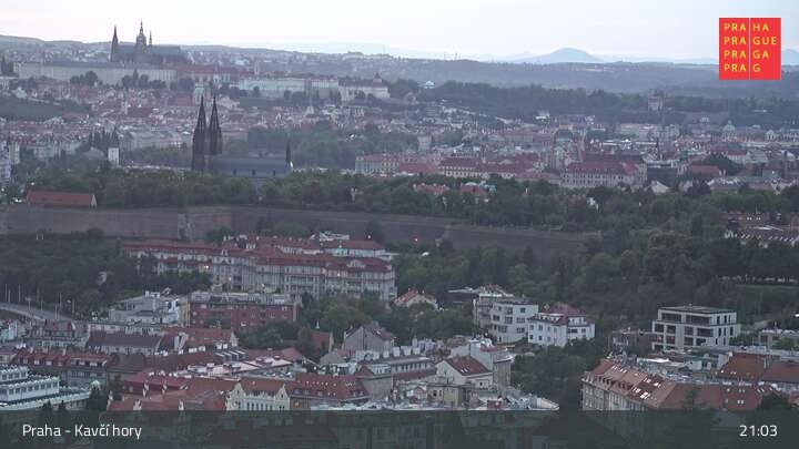 Archiv Foto Webcam in Prag am Kavčí hory