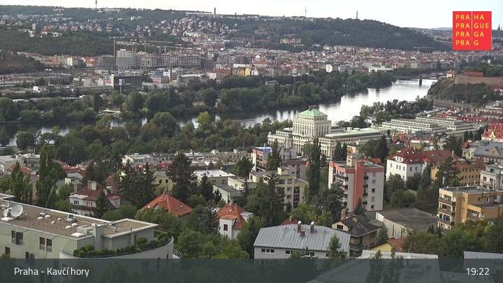 Archived image Webcam Prague - Kavčí hory