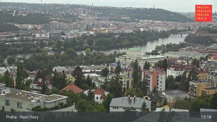 Archiv Foto Webcam in Prag am Kavčí hory