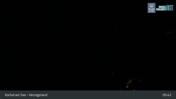 Archiv Foto Webcam Herzogstand: Blick auf den Kochelsee