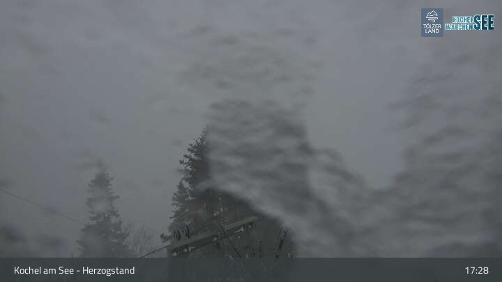 Archiv Foto Webcam Herzogstand: Blick auf den Kochelsee