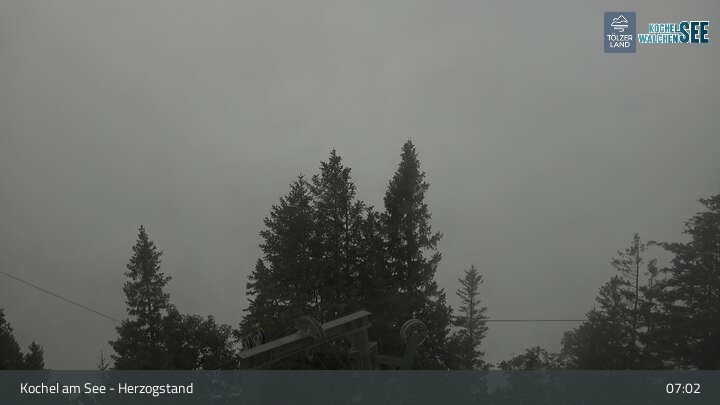 Archived image Webcam Herzogstand: View Lake Kochel