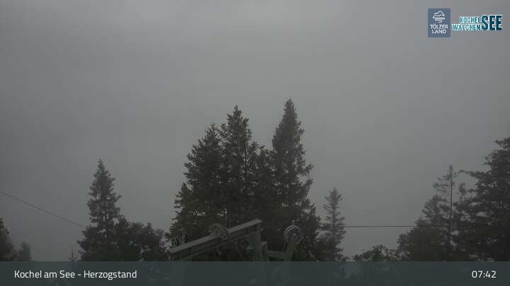 Archived image Webcam Herzogstand: View Lake Kochel
