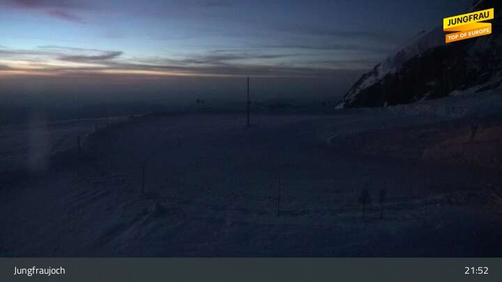 Archived image Webcam Peak Jungfraujoch, Lauterbrunnen