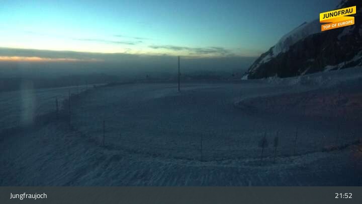 Archived image Webcam Peak Jungfraujoch, Lauterbrunnen