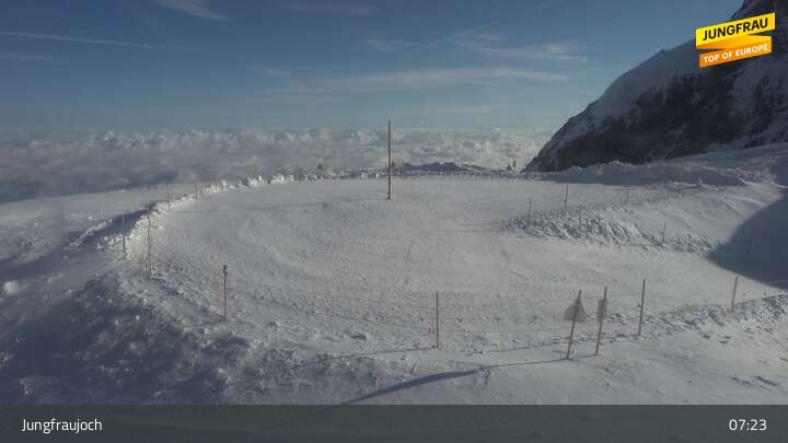 Archived image Webcam Peak Jungfraujoch, Lauterbrunnen