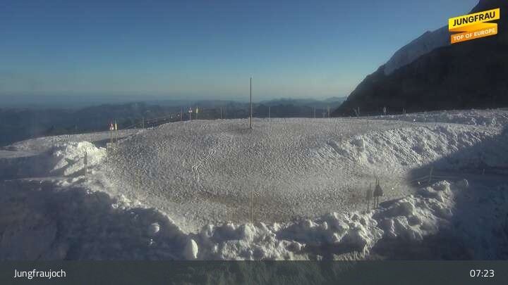 Archived image Webcam Peak Jungfraujoch, Lauterbrunnen