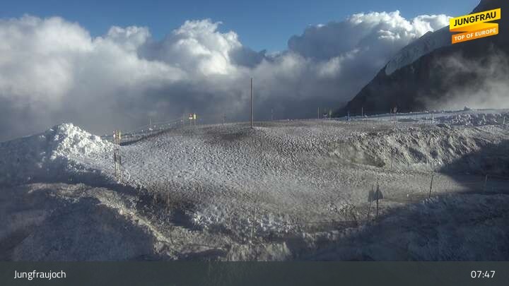 Archived image Webcam Peak Jungfraujoch, Lauterbrunnen