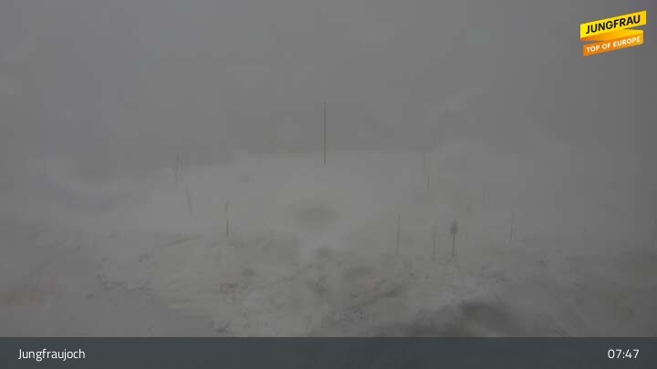 Archived image Webcam Peak Jungfraujoch, Lauterbrunnen