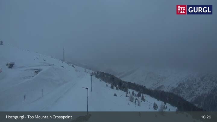Archived image Webcam Hochgurgl (Tyrol) Top Mountain Crosspoint