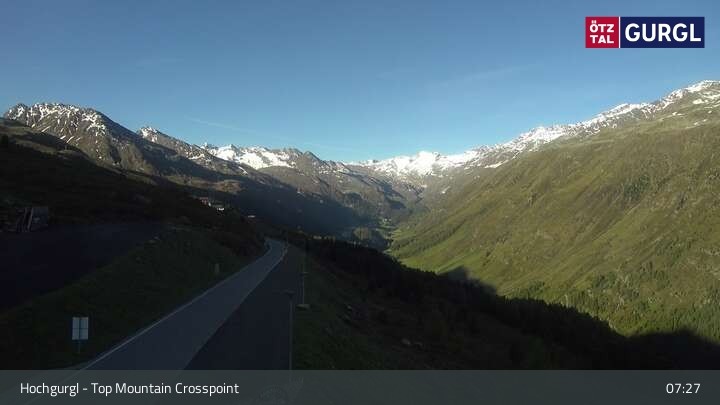 Archived image Webcam Hochgurgl (Tyrol) Top Mountain Crosspoint