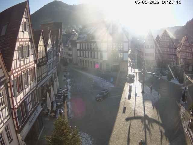 Archiv Foto Webcam Marktplatz von Bad Urach