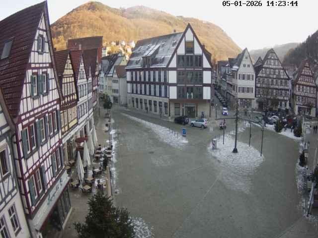 Archiv Foto Webcam Marktplatz von Bad Urach
