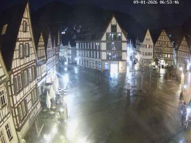 Archiv Foto Webcam Marktplatz von Bad Urach