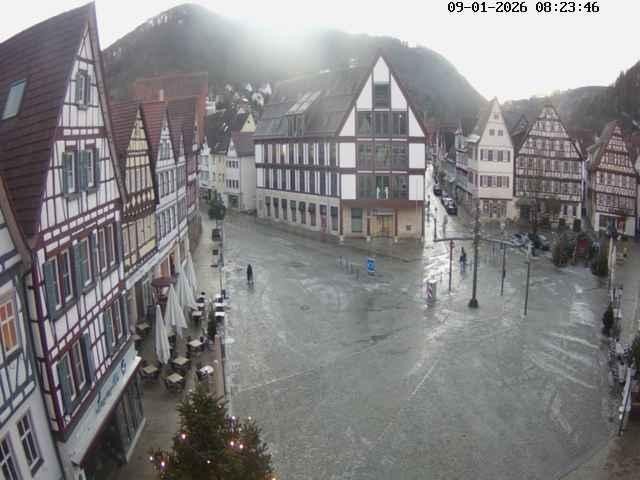 Archiv Foto Webcam Marktplatz von Bad Urach