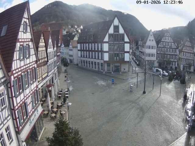Archiv Foto Webcam Marktplatz von Bad Urach