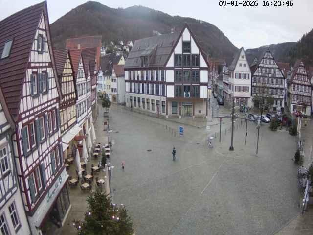 Archiv Foto Webcam Marktplatz von Bad Urach