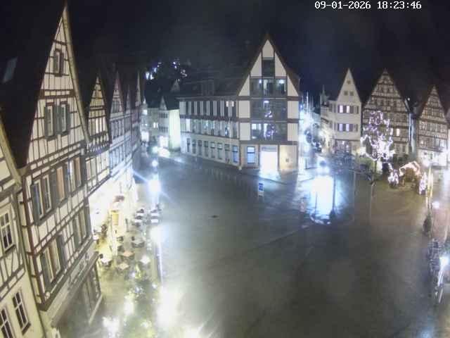 Archiv Foto Webcam Marktplatz von Bad Urach