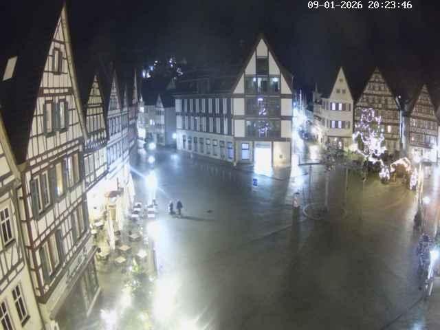 Archiv Foto Webcam Marktplatz von Bad Urach