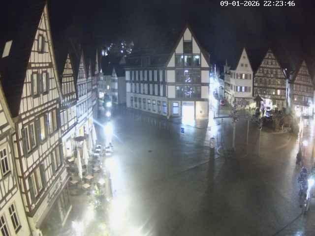 Archiv Foto Webcam Marktplatz von Bad Urach