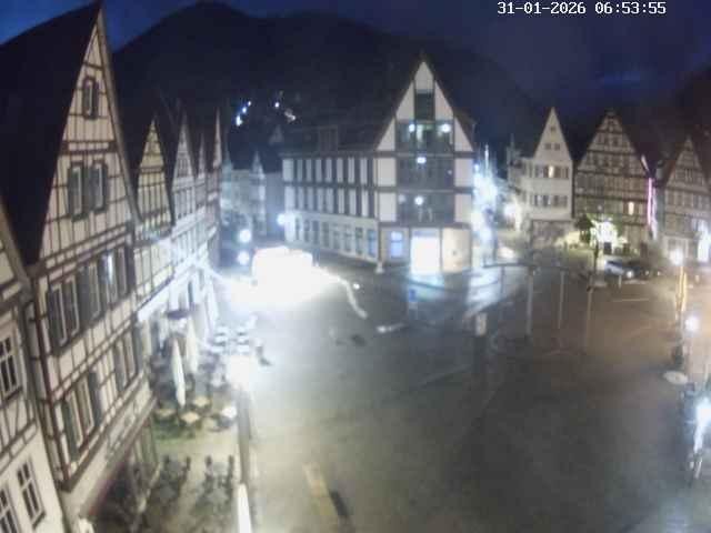 Archiv Foto Webcam Marktplatz von Bad Urach