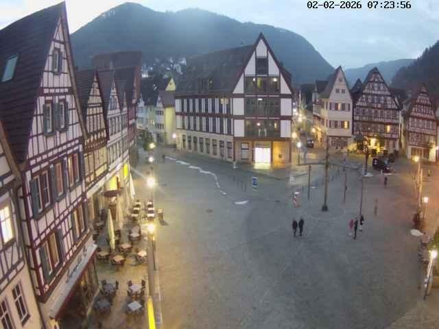 Archiv Foto Webcam Marktplatz von Bad Urach