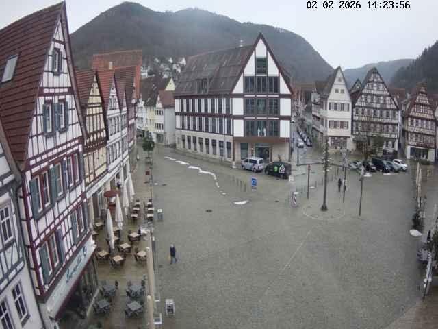 Archiv Foto Webcam Marktplatz von Bad Urach