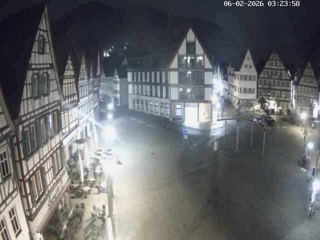 Archiv Foto Webcam Marktplatz von Bad Urach