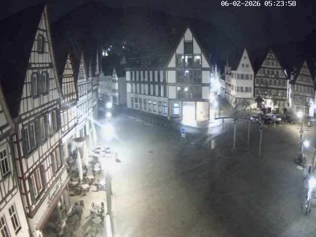 Archiv Foto Webcam Marktplatz von Bad Urach