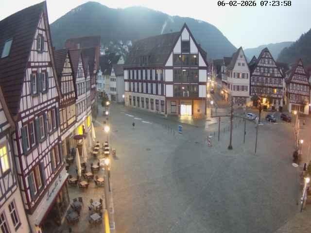 Archiv Foto Webcam Marktplatz von Bad Urach