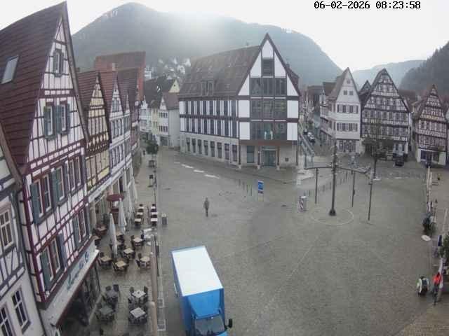 Archiv Foto Webcam Marktplatz von Bad Urach