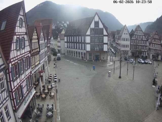 Archiv Foto Webcam Marktplatz von Bad Urach