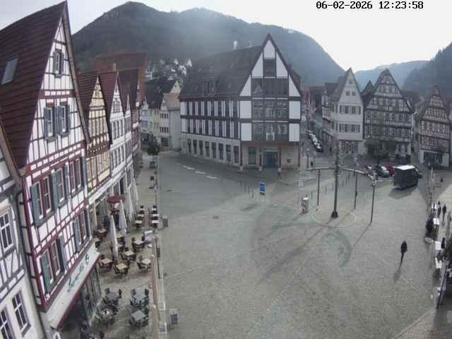 Archiv Foto Webcam Marktplatz von Bad Urach