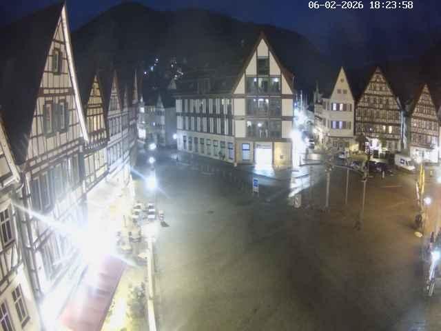 Archiv Foto Webcam Marktplatz von Bad Urach