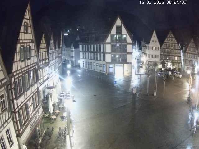Archiv Foto Webcam Marktplatz von Bad Urach
