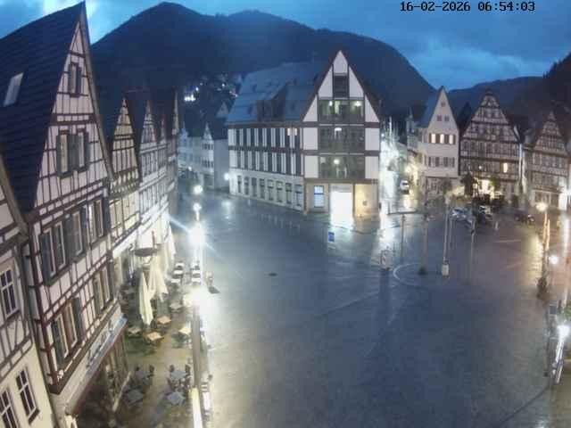 Archiv Foto Webcam Marktplatz von Bad Urach