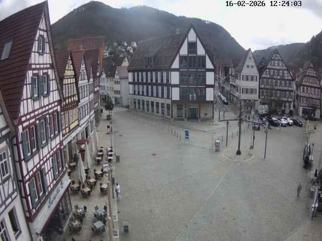 Archiv Foto Webcam Marktplatz von Bad Urach