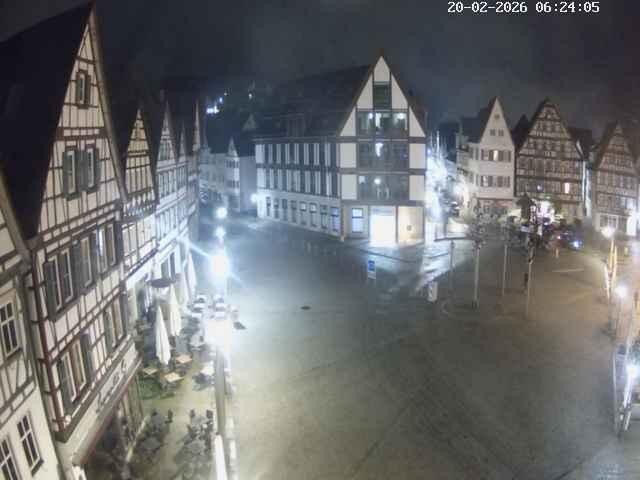 Archiv Foto Webcam Marktplatz von Bad Urach