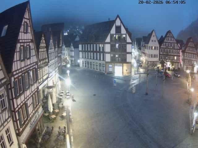 Archiv Foto Webcam Marktplatz von Bad Urach