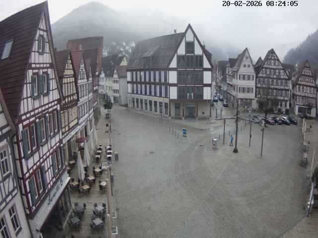 Archiv Foto Webcam Marktplatz von Bad Urach